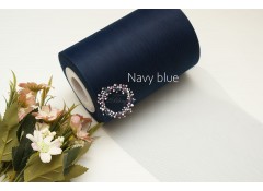 Navy blue - Premium Soft Nylon Tulle roll 6 inch wide 100 yards length